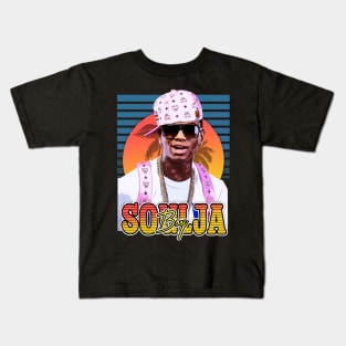 Retro Flyer Style Soulja Boy rapper Kids T-Shirt